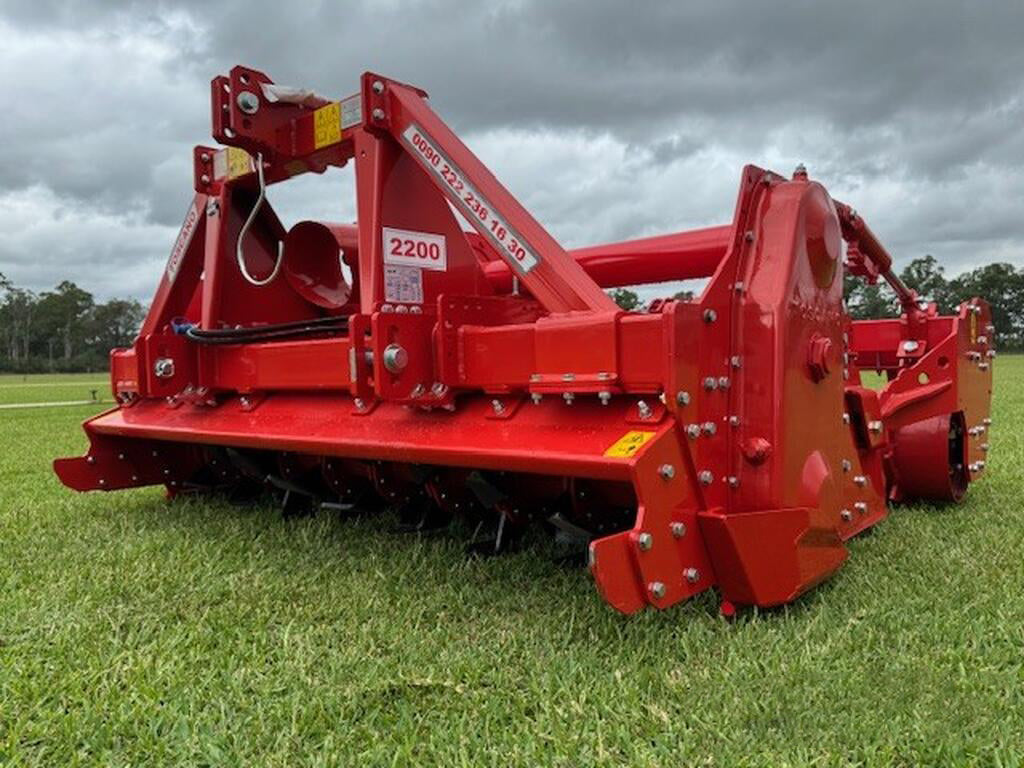 TOSCANO | Stoneburier Rotary Tiller | Model 2200, 2650, 2850, 3100, & 3500 | Work Width 7.05 To 11.22 Feet | HorsePower 80-200 HP | For Tractor