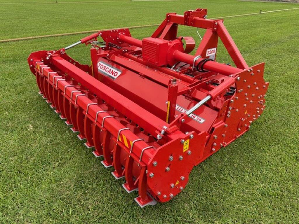 TOSCANO | Stoneburier Rotary Tiller | Model 2200, 2650, 2850, 3100, & 3500 | Work Width 7.05 To 11.22 Feet | HorsePower 80-200 HP | For Tractor