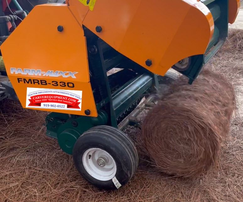 Farm-Maxx Mini Round Hay Balers | Model FMBR-330 | Width 57.5" inches | Horsepower 60 HP | For Tractor