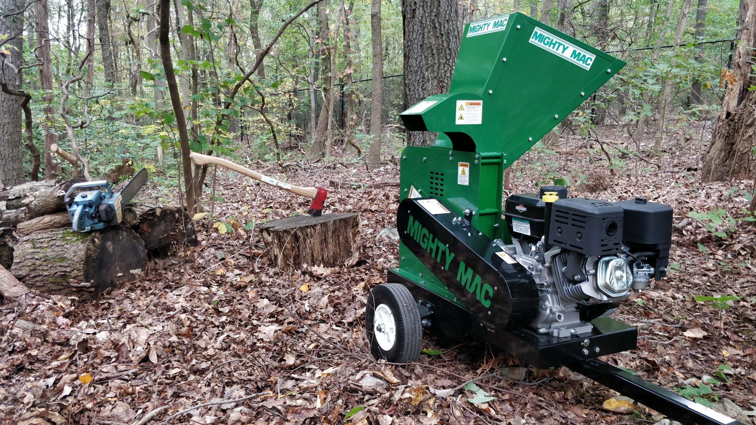 Mighty Mac™ Wood Chipper 4-3/4” Max Capacity - Electric Start 11.5HP Briggs (WC475E)