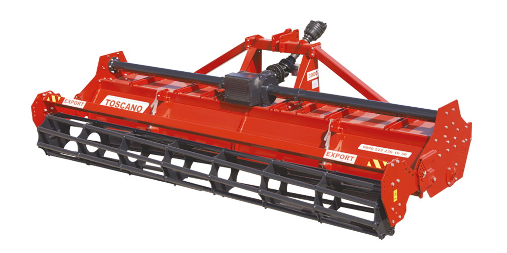 TOSCANO | Heavy Duty Rotary Tiller | Model 3400, 3650, 3900, 4300, 4800, 5300 & 5800 | Work Width 11 To 18.7 Feet | Horsepower 110-300 HP | For Tractor