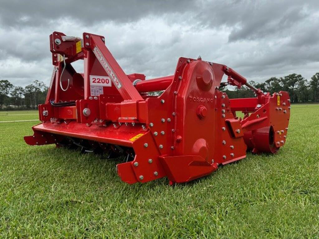TOSCANO | Stoneburier Rotary Tiller | Model 2200, 2650, 2850, 3100, & 3500 | Work Width 7.05 To 11.22 Feet | HorsePower 80-200 HP | For Tractor
