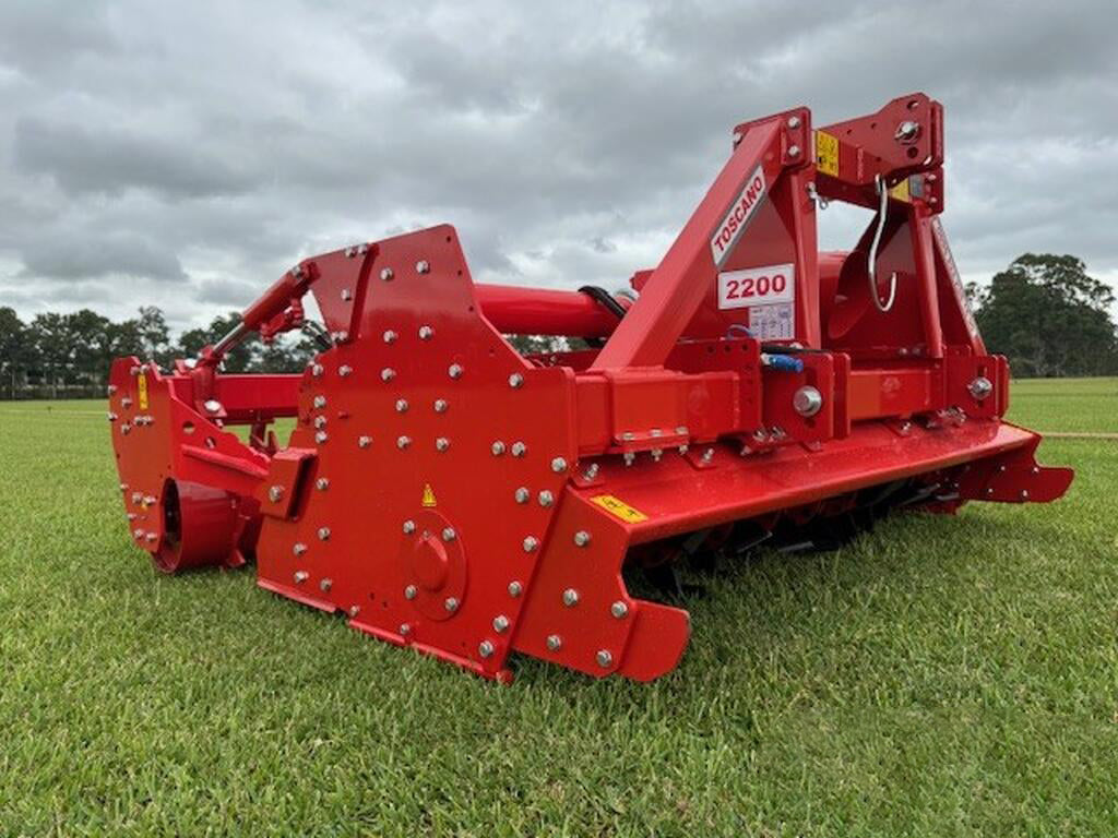 TOSCANO | Stoneburier Rotary Tiller | Model 2200, 2650, 2850, 3100, & 3500 | Work Width 7.05 To 11.22 Feet | HorsePower 80-200 HP | For Tractor
