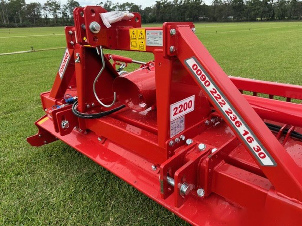 TOSCANO | Stoneburier Rotary Tiller | Model 2200, 2650, 2850, 3100, & 3500 | Work Width 7.05 To 11.22 Feet | HorsePower 80-200 HP | For Tractor