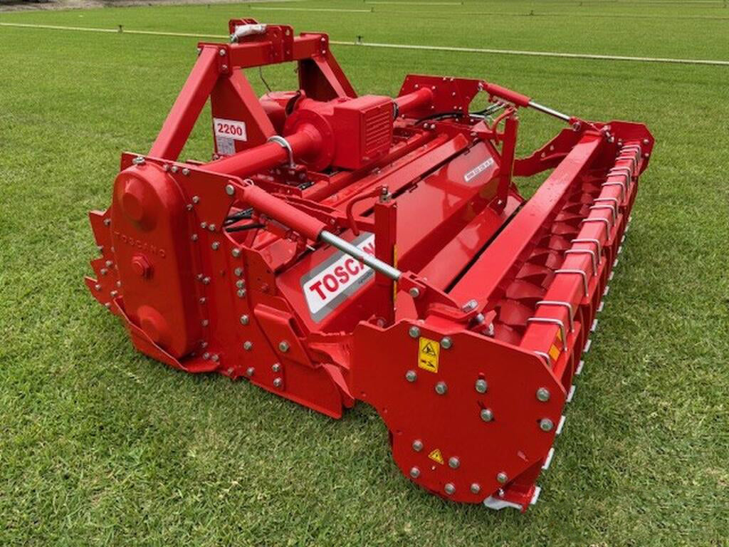 TOSCANO | Stoneburier Rotary Tiller | Model 2200, 2650, 2850, 3100, & 3500 | Work Width 7.05 To 11.22 Feet | HorsePower 80-200 HP | For Tractor
