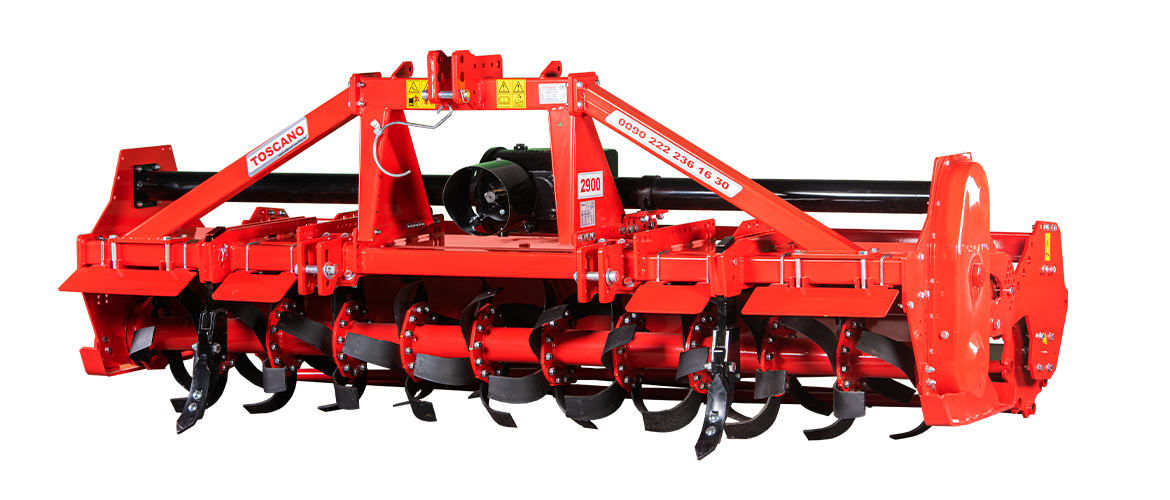 TOSCANO | Standard Rotary Tiller | Model 2150, 2400, 2650, 2900 & 3150 | Work Width 6.89 To 10.17 Feet | Horsepower 65-130 HP | For Tractor
