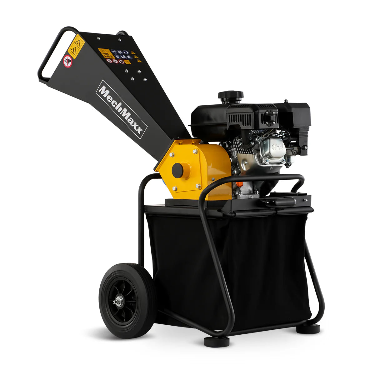 212cc 7hp Gas Powered 3" Wood Chipper with Collection Bag, GC75
